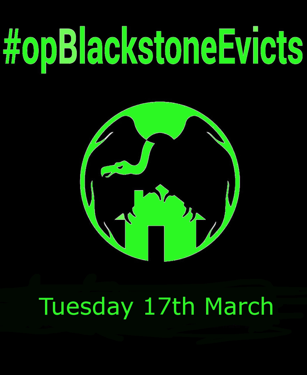 En este momento estás viendo #opBlackstoneEvicts The PAH, together with collectives in New York and London, we increase the pressure to Blackstone