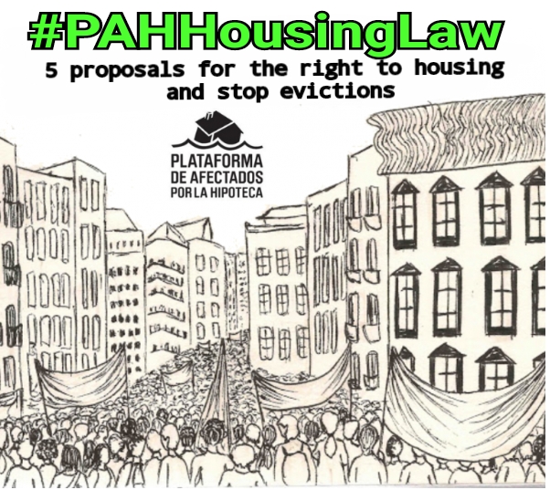 En este momento estás viendo Thanks to social pressure the PAH Housing Law enters the Spanish Congress.